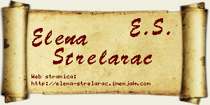 Elena Strelarac vizit kartica